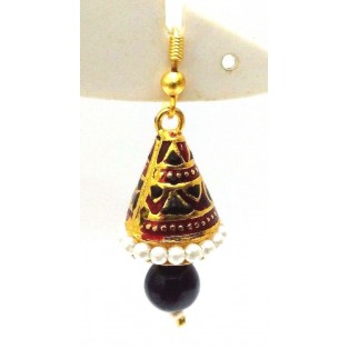 Meenakari Minakari Enamel Jhumka Jhumki Handmade Earring Jewelry Chandelier A117